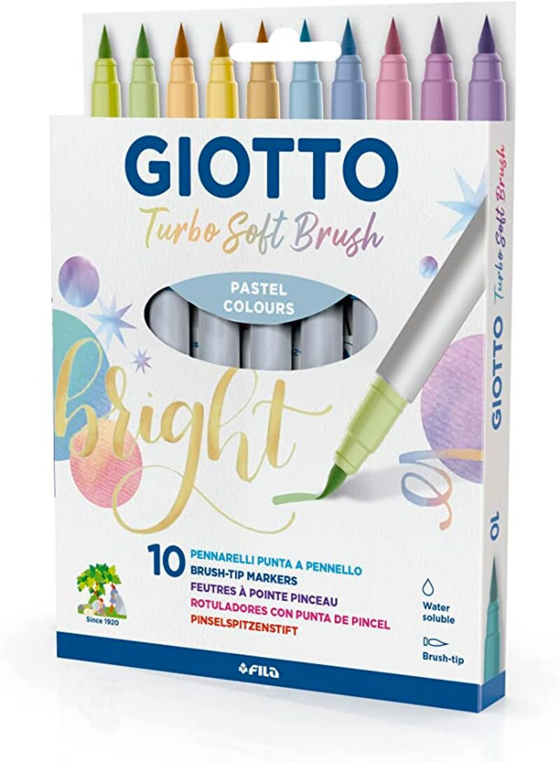 C / 10 Rotul. Pincel Giotto Turbo Soft Brush Pastel