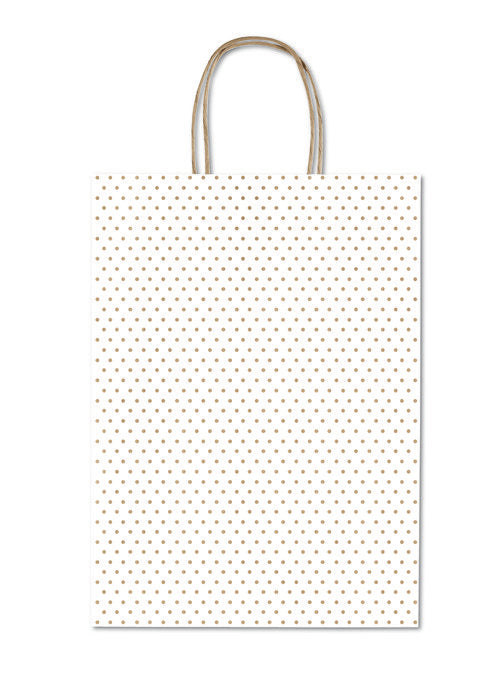 Bolsa regalo topos blanco