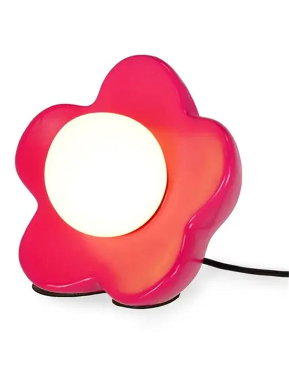 Lámpara de mesa LED Flower Power cerámica rosa