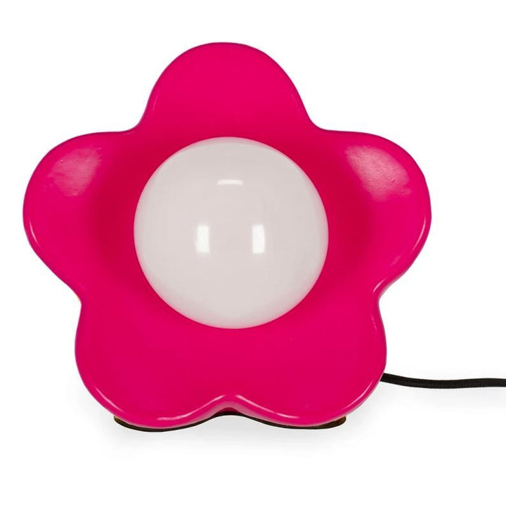 Lámpara de mesa LED Flower Power cerámica rosa