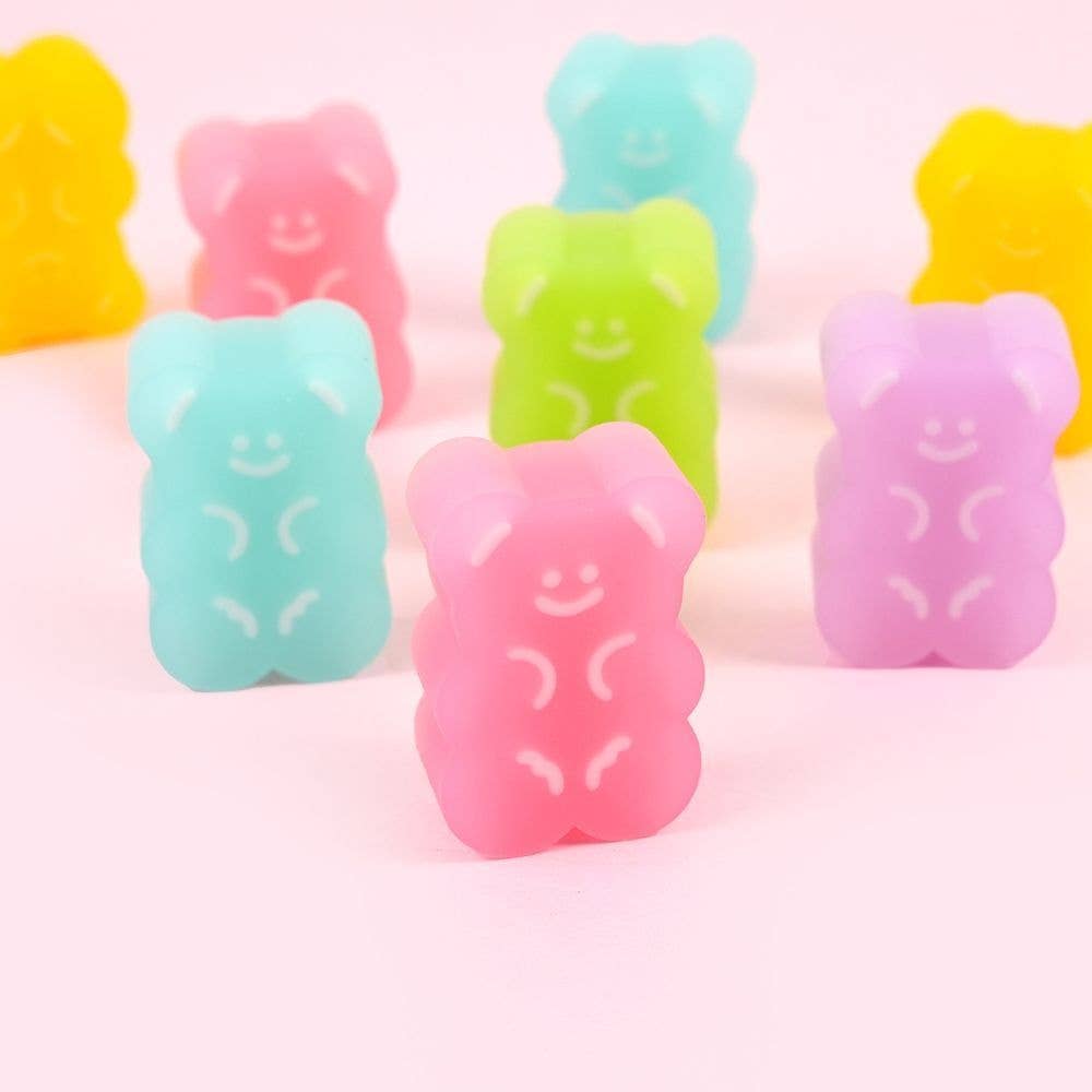 Adorable caja de borrar aleatoria con forma de osito de gominola