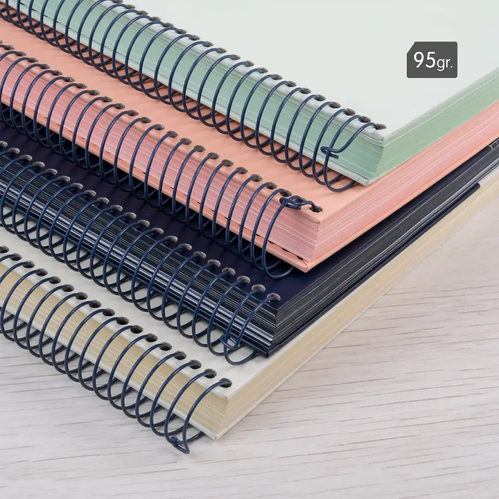 Cuaderno A5 con espiral y tapa dura, papel cuadriculado, colección 430 since 1918