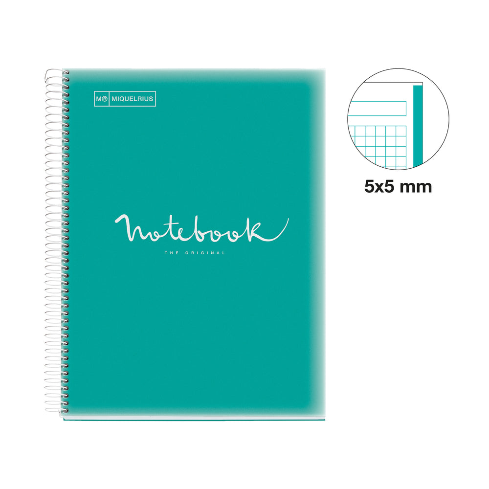Cuaderno NB1 A4 80 CLA 90G PP Emotions Turquesa