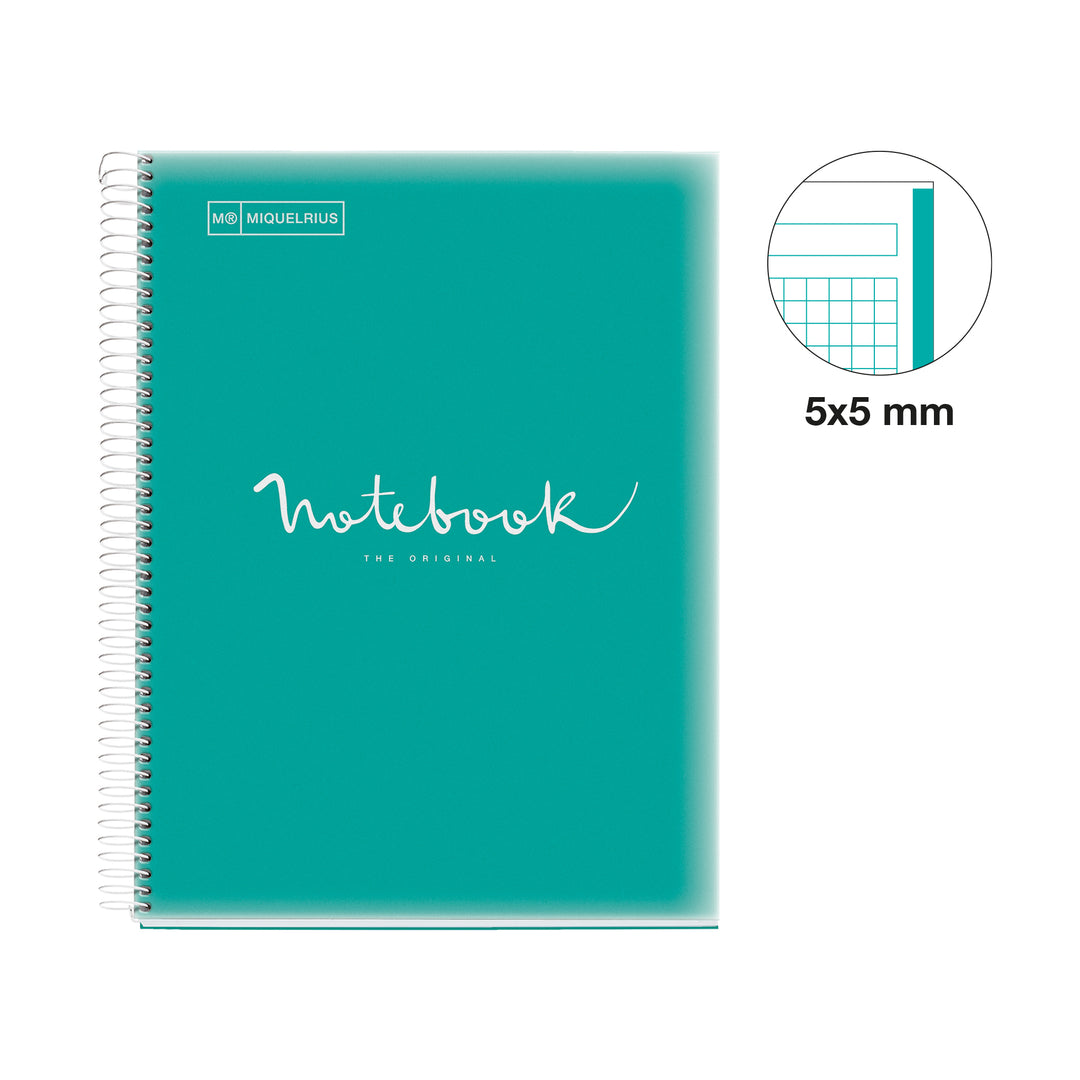 Cuaderno NB1 A4 80 CLA 90G PP Emotions Turquesa