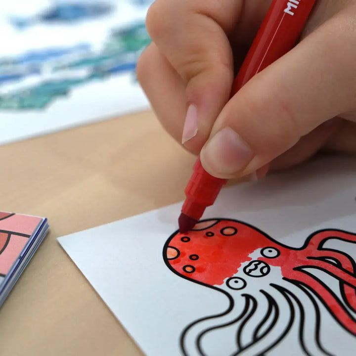 Cuaderno con adhesivos para colorear 'Green & Grow'