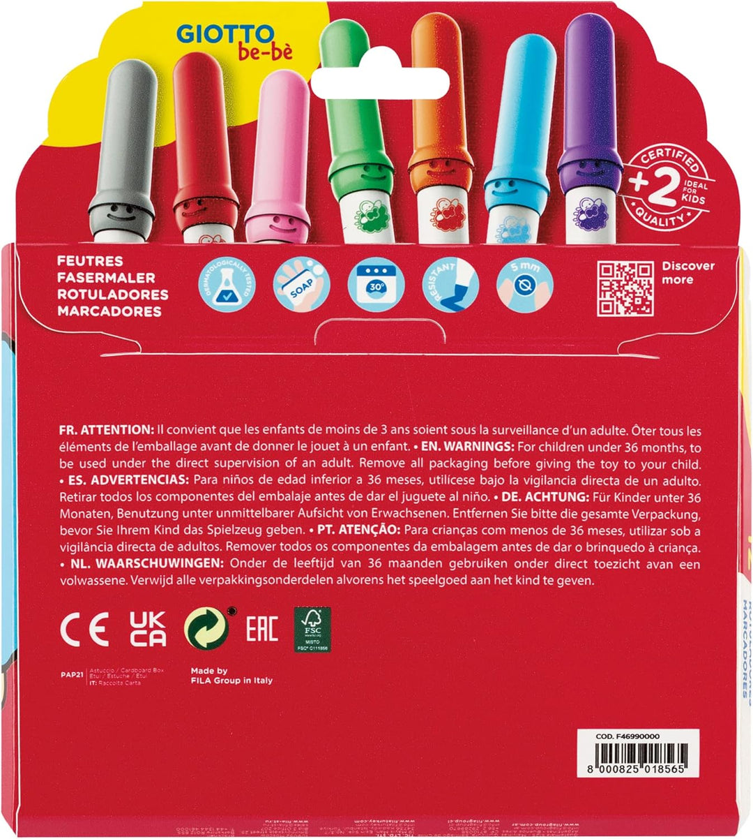 12 rotuladores Giotto Bebe