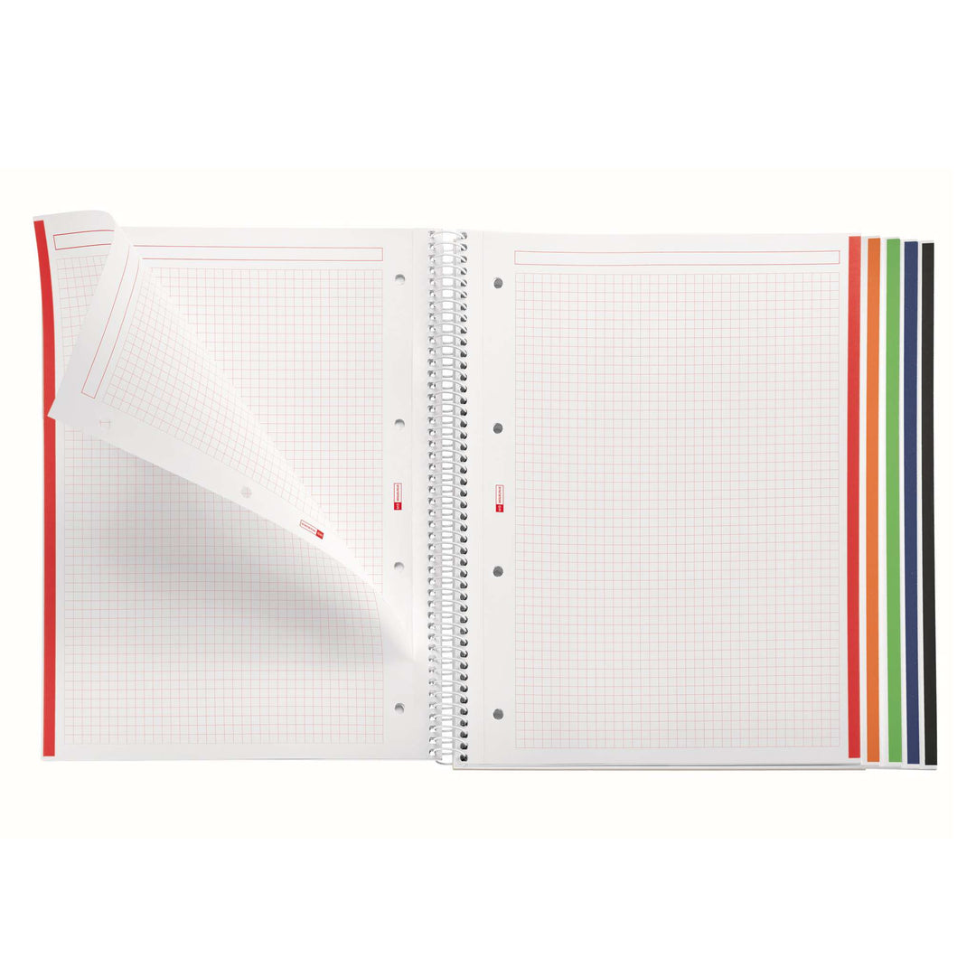 Cuaderno Tapa Dura A4 Cuadrícula 120 Hojas Emotions Gris