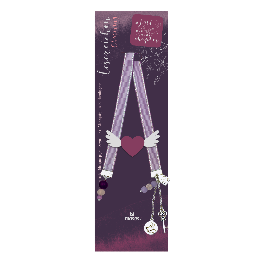 Marcapáginas con charms