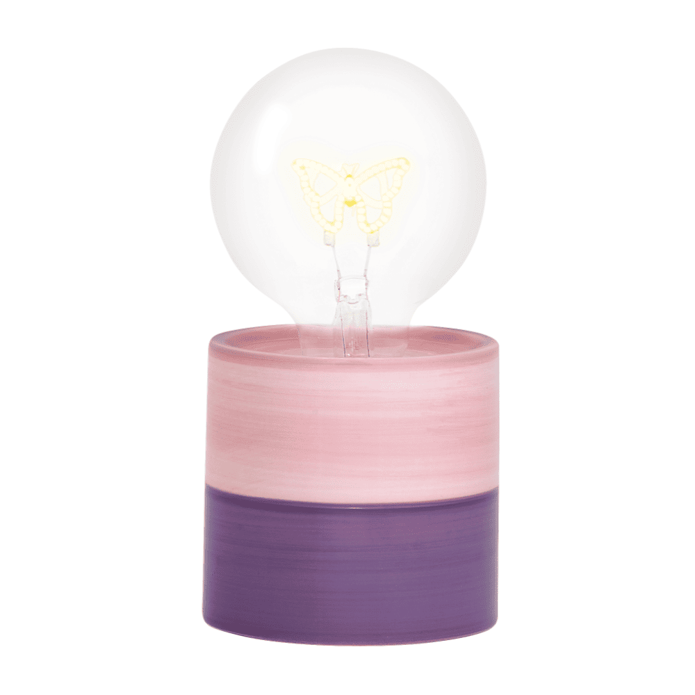 Lámpara LED con mariposa