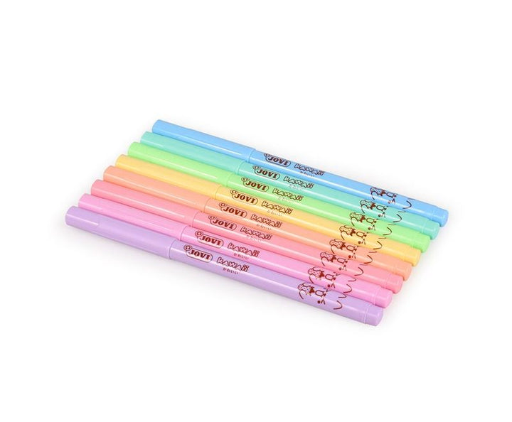 Kawaii - Estuche 8 Rotuladores Pastel