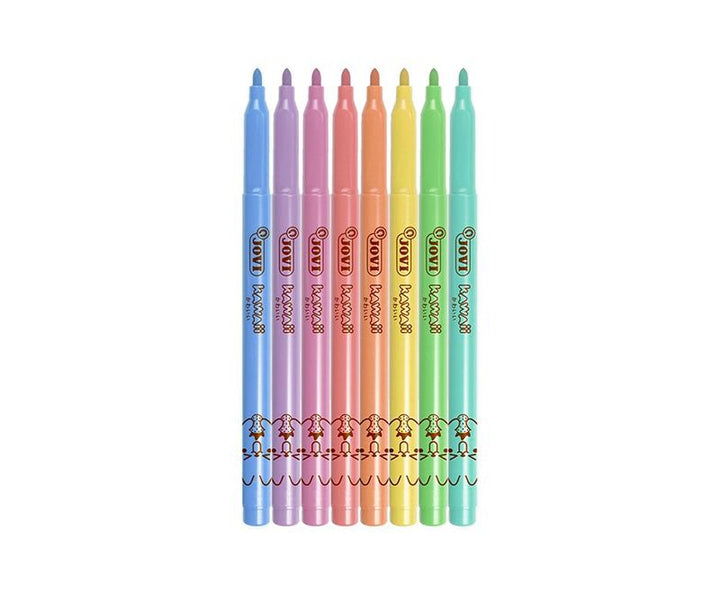 Kawaii - Estuche 8 Rotuladores Pastel
