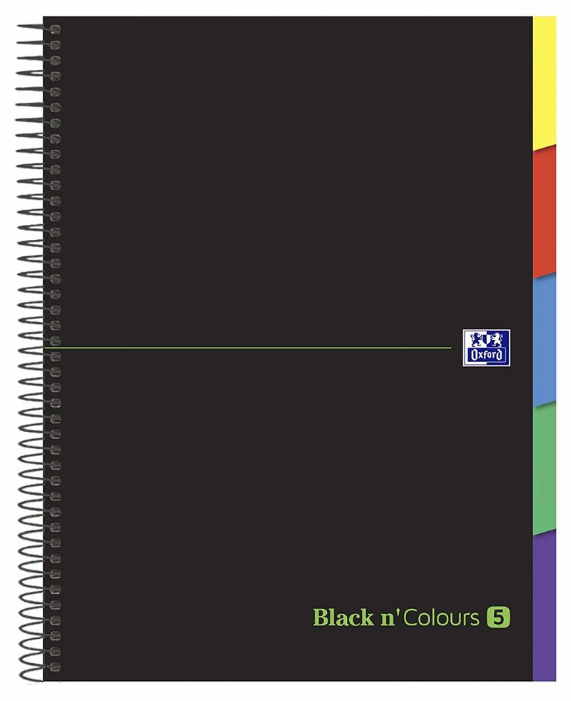 Black Europeanbook A4 5Sep 100H 90Gr 5X5 Negro