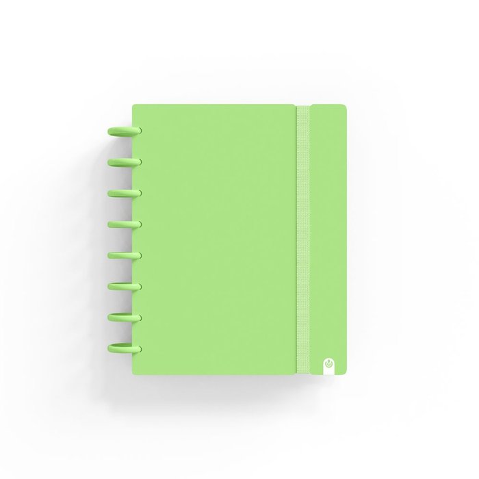 Cuaderno Ingeniox Foam A5 80 h Cuadrícula - Lima pastel