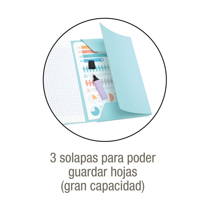 Libreta Easybook A5 48H 4X4 Pastel