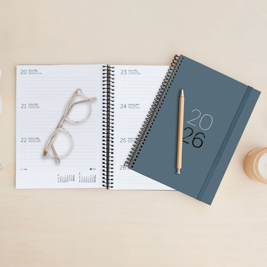 Agenda esp.plus S/V-cat calm grafito 26