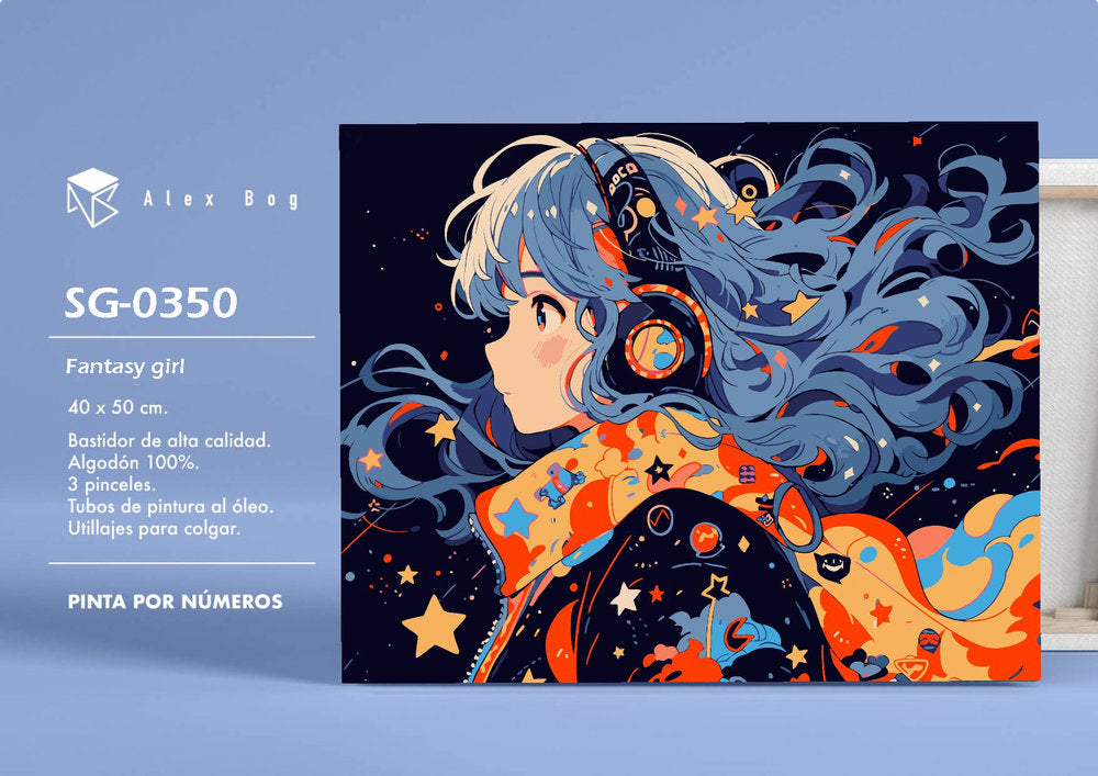 Pintar por números Fantasy Girl
