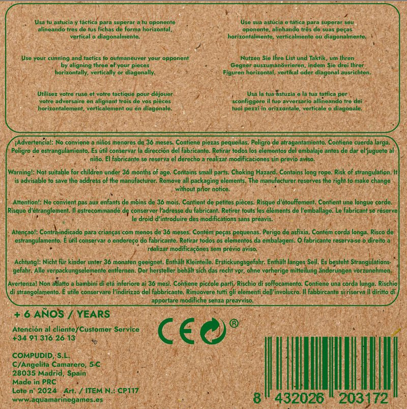 Consigue 3 Bamboo Fsc100% : Tic Tac Toe