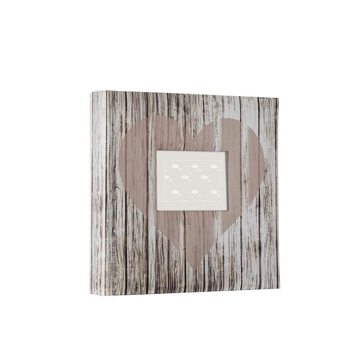 Album Eslipin 200 Fotos 11X15 Hoja memo blanca - Corazón madera