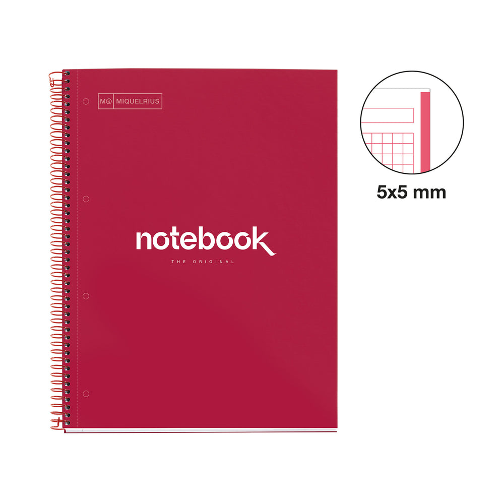 Cuaderno NB1 A4 80 CLA 90G Emotions Rojo