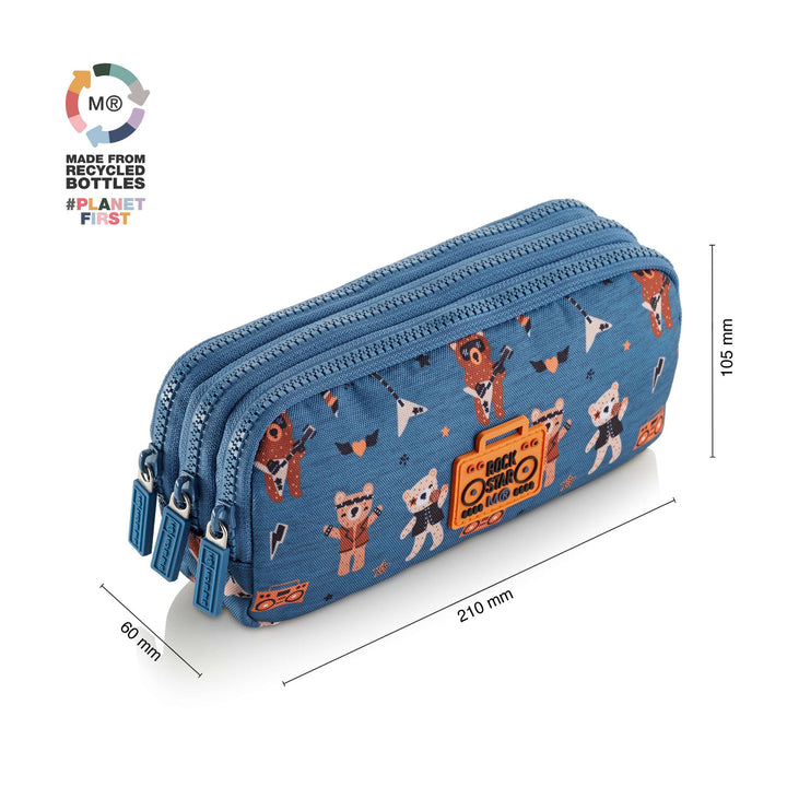 Portatodo Triple Rectangular Recicl Rock Star