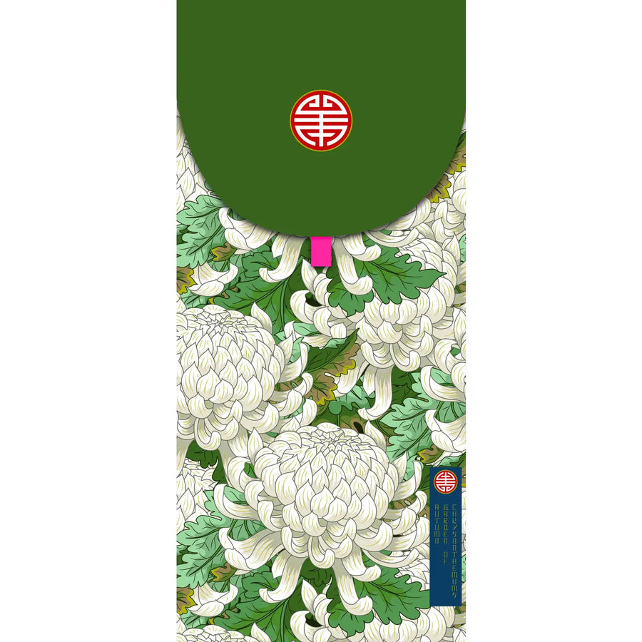 Sobre Money card Crisantemos - estilo japonés