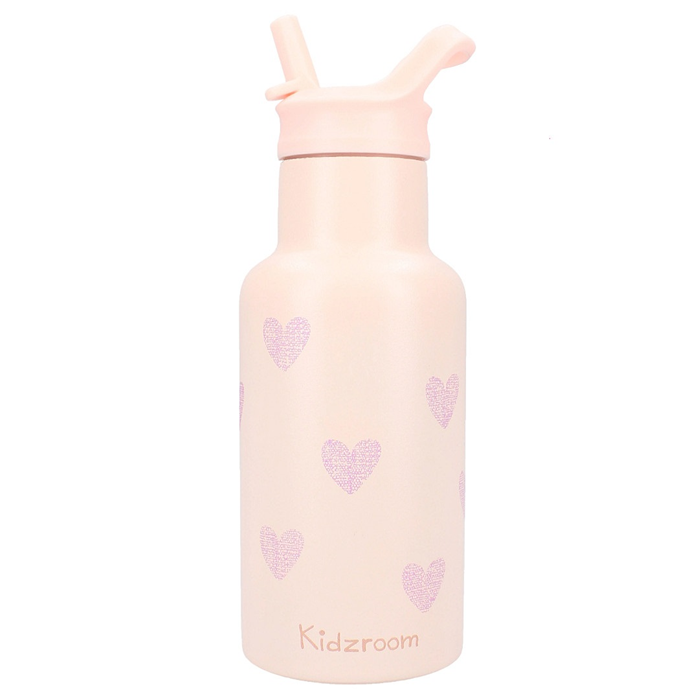Botella Corazones 350ml - Pink