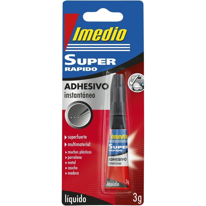 Pegamento Imedio super rápido 3 gramos