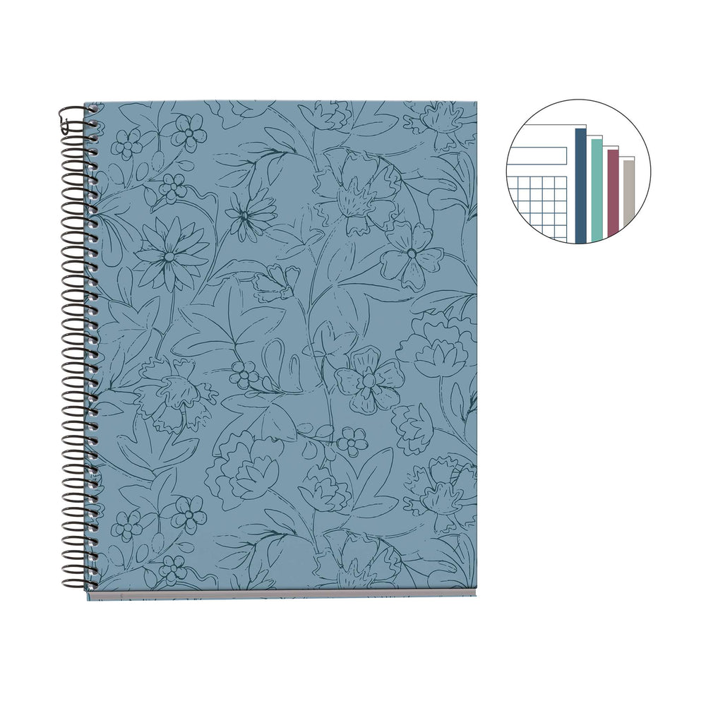 Notebook4 A5 100 Hojas Cuadrícula Lagoon Golden Jazmine