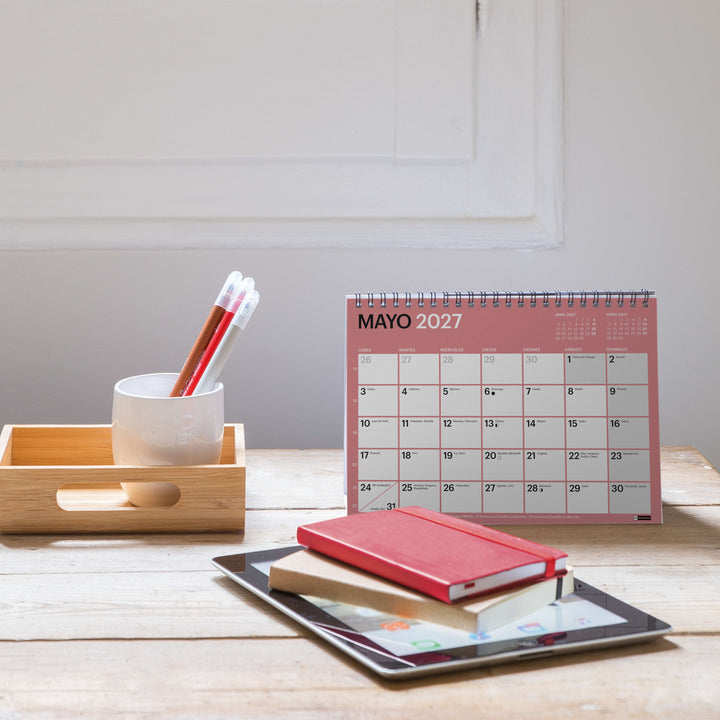 Calendario 18 Meses Sobremesa A5 Para Escribir Chromat 2026-27