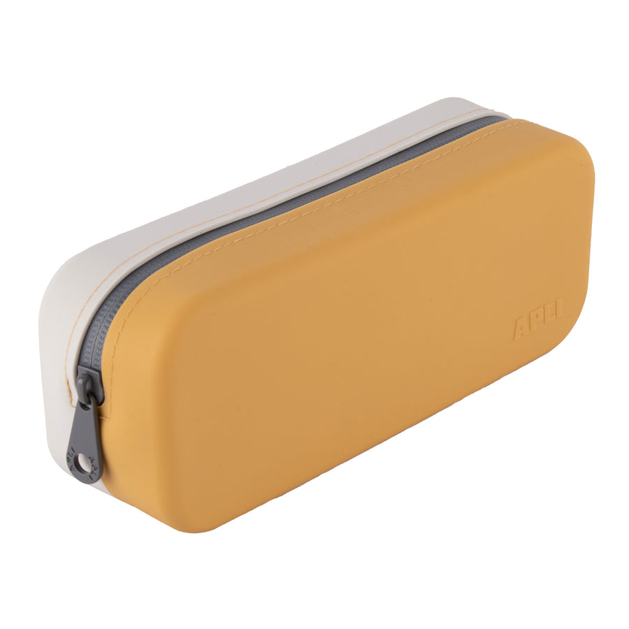 Estuche de silicona bicolor Up North Mostaza - Gris