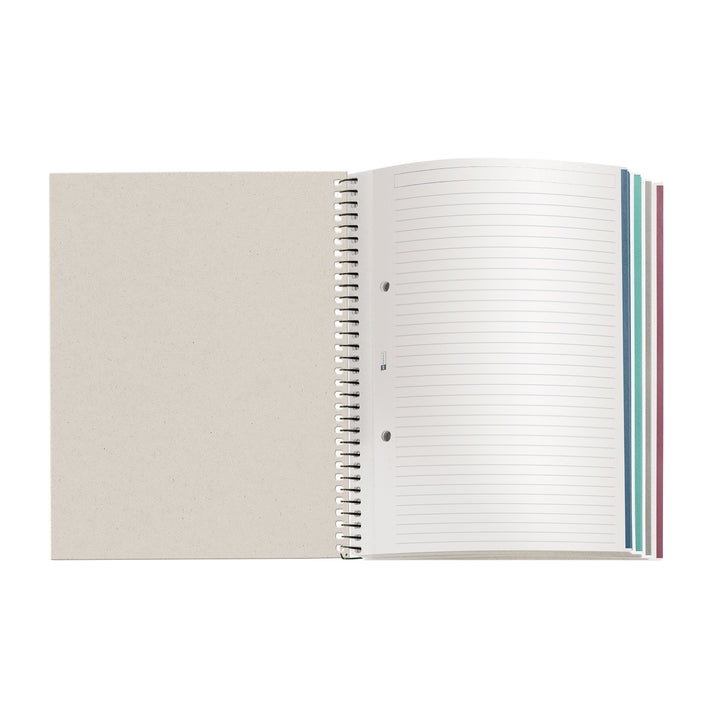 Cuaderno Espiral Reciclado A5 Horizontal 7Mm 120 Hojas Lila Garden Miquelrius