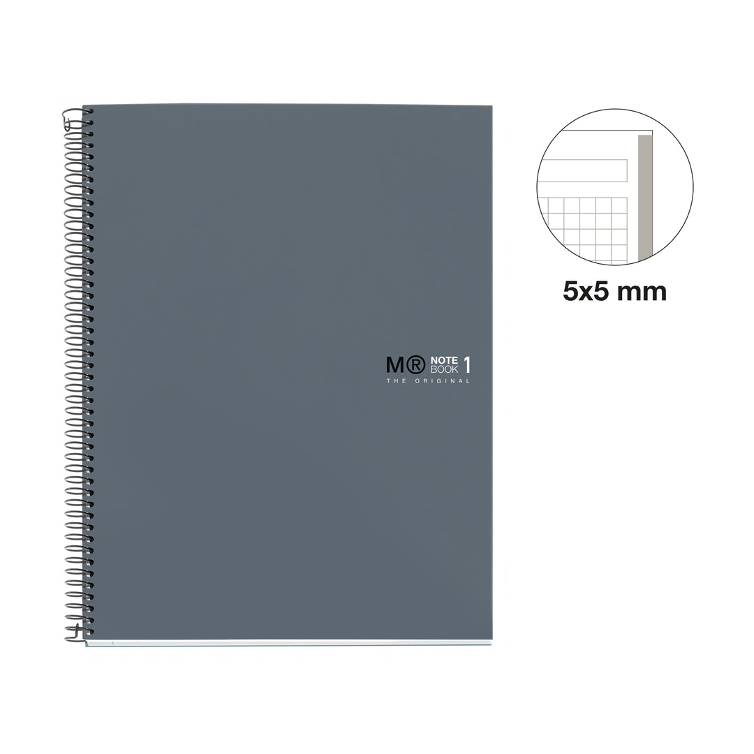 Cuaderno NB1 A4 80 CLA 90G COL.Grafito