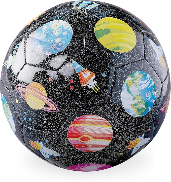 Balón de fútbol con purpurina tamaño 3 - Exploración espacial