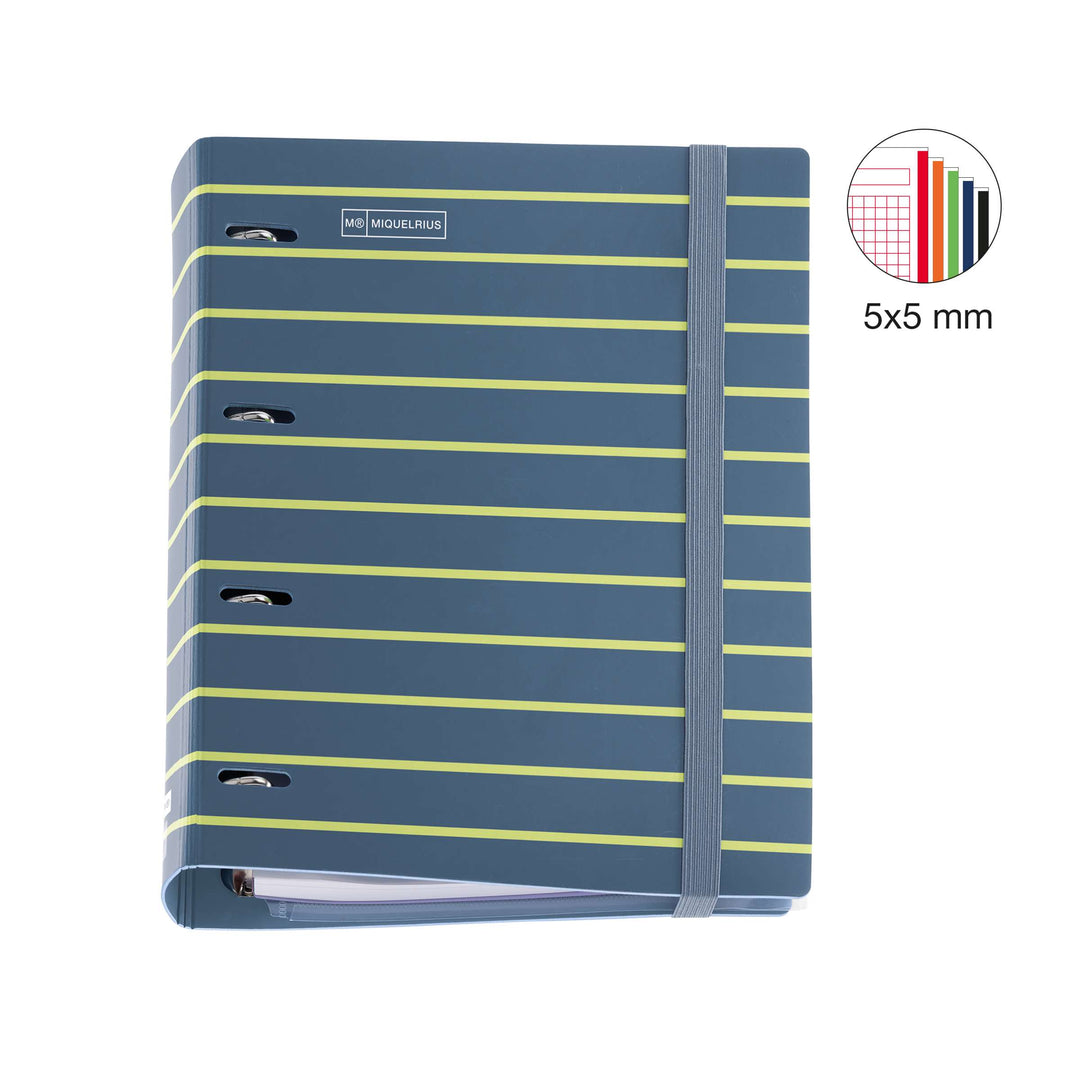 Carpebloc Con Recambio 4 Anillas Polyfoam Between The Lines Azul