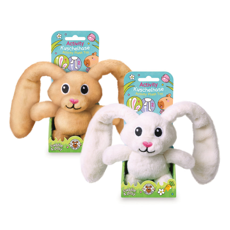 Conejo de peluche de actividades