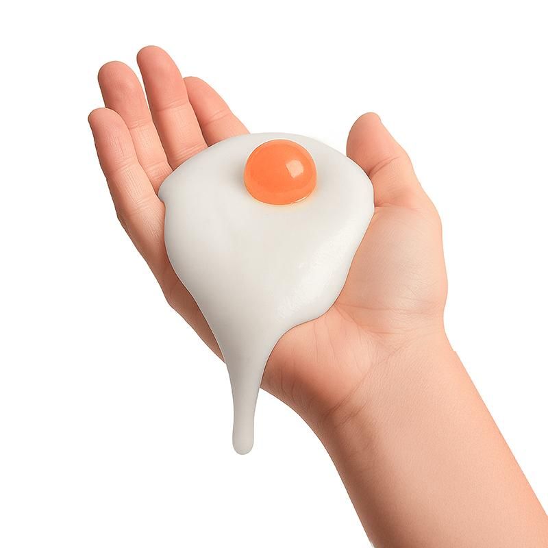 Huevo de slime con pelota saltarina
