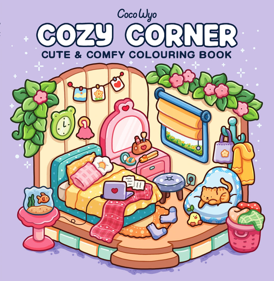 Cozy Corner : cute & comfy colouring book / Coco Wyo