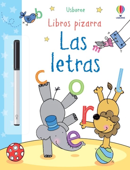 Libros pizarra las letras