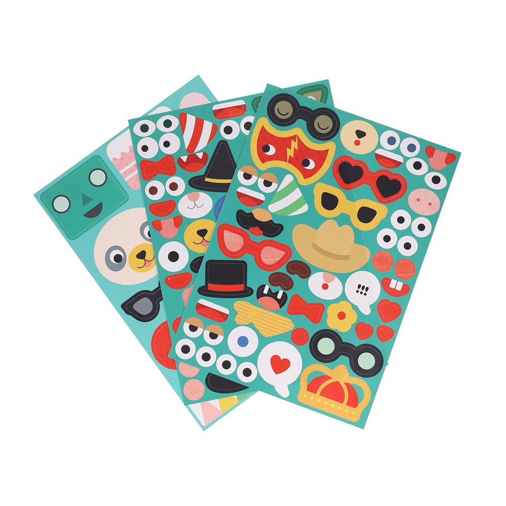 Set Adhesivos: Funny faces
