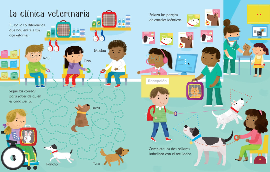 Libros pizarra : Entre mascotas
