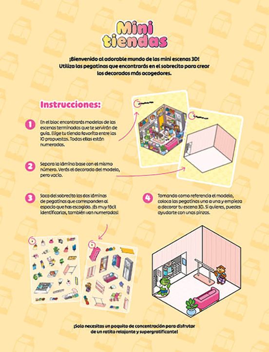 Cuqui & cozy : pegatinas entrañables. Mini tiendas