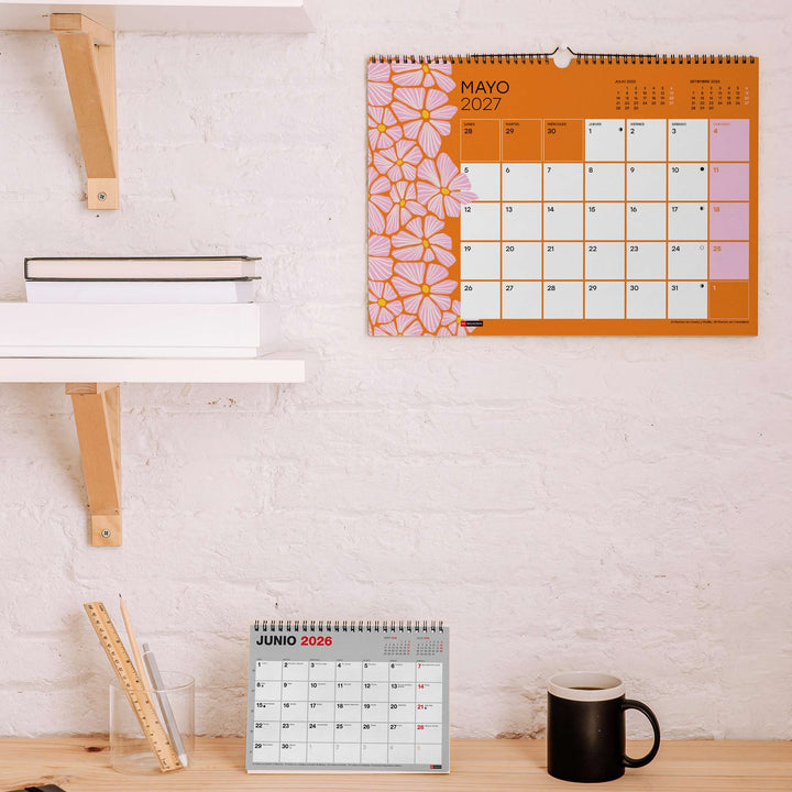 Calendario Escolar Pared A3 Para Escribir Sandra Hutter 2026-27