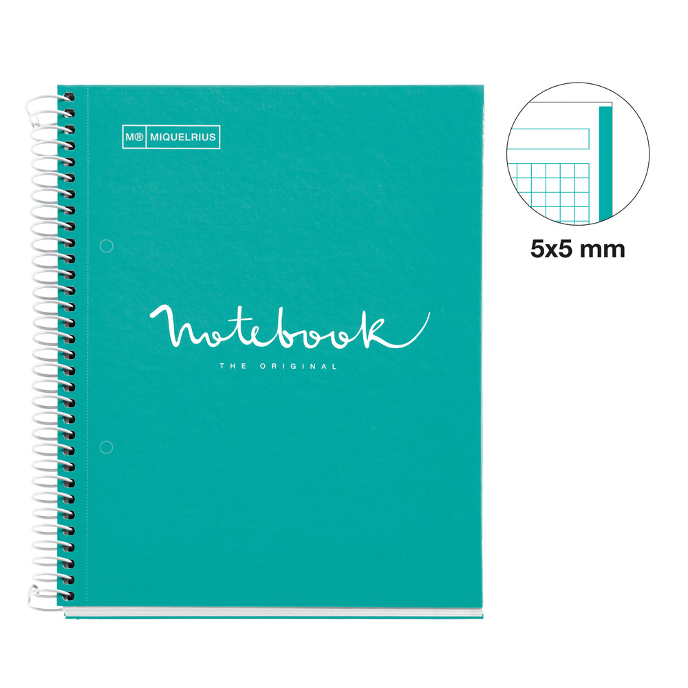 Cuaderno NB1 A5 80 CLA 90G Emotions Turquesa