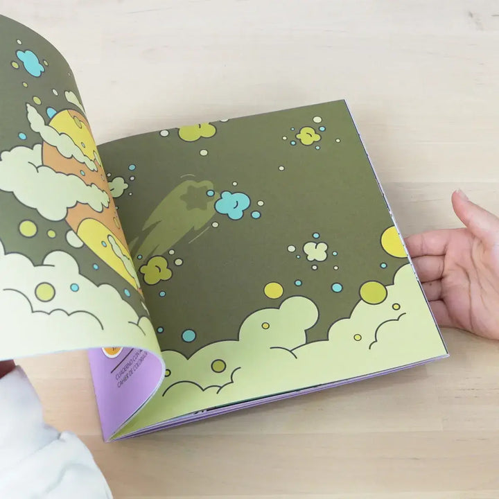 Cuaderno con adhesivos para colorear 'Alien invasion'