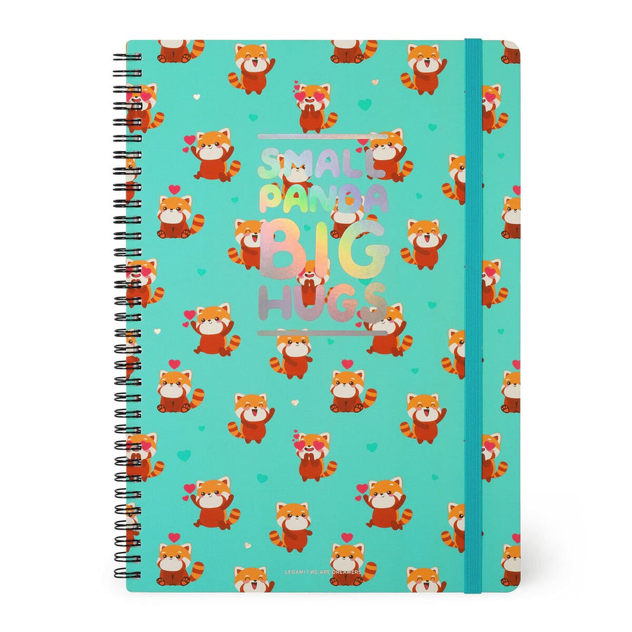Cuaderno a rayas con Espiral Notebook - Maxi - Hoja A4 - Red Panda