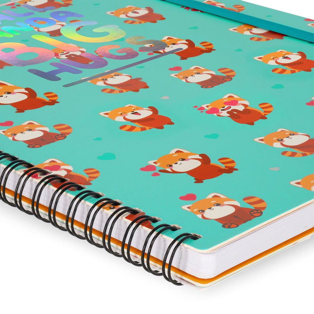 Cuaderno a rayas con Espiral Notebook - Maxi - Hoja A4 - Red Panda