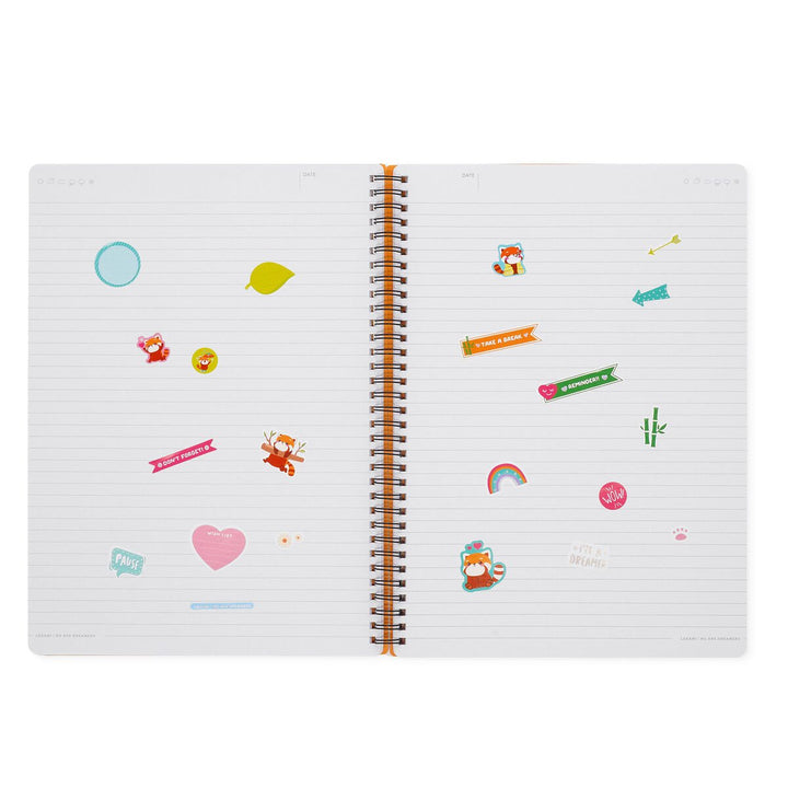 Cuaderno a rayas con Espiral Notebook - Maxi - Hoja A4 - Red Panda
