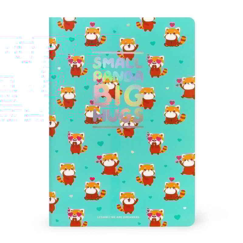 Cuaderno de Hojas Blancas - Medium - Hoja A5 - Panda rojo
