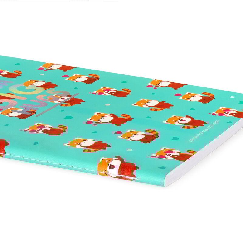 Cuaderno de Hojas Blancas - Medium - Hoja A5 - Panda rojo