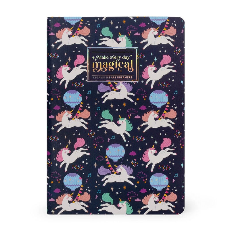Cuaderno de Hojas Blancas - Medium - Hoja A5 - Unicorn